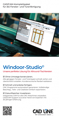 Software für die Fenster- und Türenfertigung - perfekt für Allroundtischlereien
